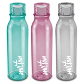 Milton Name Tag Pet Water Bottle, Set of 3, 1 Litre Each, Burgundy, Green, Grey - Assorted