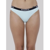 BASIICS By La Intimo - Multicolor BCPBR080B Cotton Lycra Solid Womens Bikini ( Pack of 2 ) - None