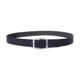 Loopa - Black Faux Leather Mens Formal Belt ( Pack of 1 ) - None