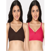 IN CARE LINGERIE - Multicolor Cotton Non Padded Women's T-Shirt Bra ( Pack of 2 ) - None