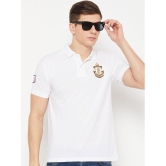 UBX Cotton Blend Regular Fit Solid Half Sleeves Mens Polo T Shirt - White ( Pack of 1 ) - None