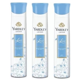 Yardley London Lace Body Spray - For Women , 150ML Each (Pack of 3) .