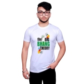 NITYANAND CREATIONS Round Neck White Holi T-Shirt for MEN-HOLI-T-SHIRT-11561-XL