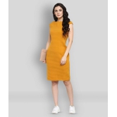 Zima Leto - Yellow Polyester Womens Shift Dress ( Pack of 1 ) - S