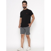 MADTEE - Black Cotton Blend Men's Shorts ( Pack of 1 ) - None