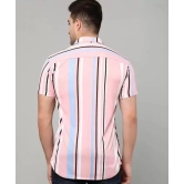 Men Regular Fit Striped Spread Collar Casual Shirt