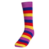 Creature - Cotton Men's Striped Multicolor Full Length Socks ( Pack of 3 ) - Multicolor