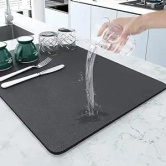 Estoreshouses Dish Drying Mat for Kitchen - Water Absorbent