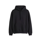 Black Plain Hoodie