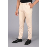 MANCREW - Beige Viscose Slim - Fit Mens Formal Pants ( Pack of 1 ) - None