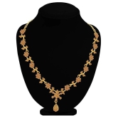 Sukkhi Alloy Golden Traditional Necklaces Set Collar - Golden