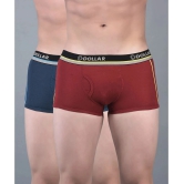 Pack of 2 Dollar Bigboss Assorted Solid Cotton Blend Men Trunk - None