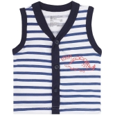 BOYS VEST FRONT OPEN SLEEVELESS ASSORTED Pack Of 3 - None