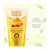 VLCC Ayurveda Skin Brightening Haldi & Chandan Face Wash, 100 ml Each ( Pack of 3 )