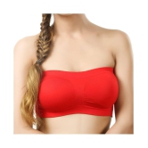 Dealseven Fashion Cotton Lycra Tube Bra - Red - None