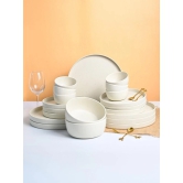 MARKET99 Minto Cream Sparkle Dinner Set