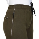 Uzarus - Olive Cotton Blend Womens Running Trackpants ( Pack of 1 ) - L