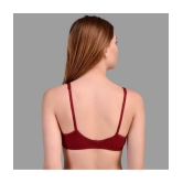 Zourt - Maroon Cotton Non Padded Women's Everyday Bra ( Pack of 3 ) - None