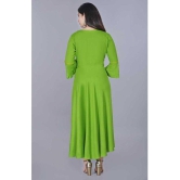 SIPET - Green Rayon Women's Anarkali Kurti ( Pack of 1 ) - None