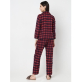 Smarty Pants - Red Cotton Womens Nightwear Nightsuit Sets ( Pack of 1 ) - None