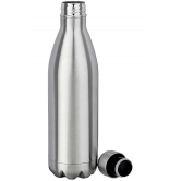 SHB Double Wall Vacuum Insulated Stainless Steel Hot and Cold Water Bottle,Travel Thermos Flask,500 ml (Silver)