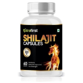 NutraFirst Shilajit Capsule, to boost Testosterone Levels, Vigour and Stamina for Men, Vegeterian Capsule, 1B (1 x 60 Capsules)