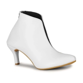 Ishransh White Womens Ankle Length Boots - None