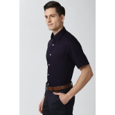 Men Navy Regular Fit Formal Half Sleeves Formal Shirt