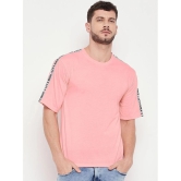 AUSTIZ - Peach Cotton Blend Regular Fit Mens T-Shirt ( Pack of 1 ) - None