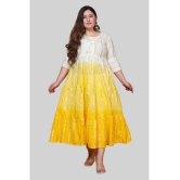 miravan - Yellow Cotton Women's Anarkali Kurti ( Pack of 1 ) - None