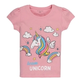 Plum Tree Girls Unicorn Print T-shirt and short set - None