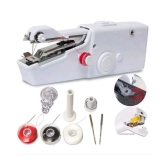 SACHIN SALES 1PC White Color Rectangle Hand-held Portable Multi-functional Electric Mini Sewing Machine