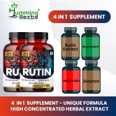 Humming Herbs Rutin 600mg Capsules - Vessel Support & Heart Health Formula with Anti-Inflammatory Benefits - Pack of 2