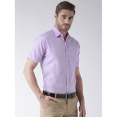 KLOSET By RIAG 100% Cotton Regular Fit Self Design Half Sleeves Men's Casual Shirt - Purple ( Pack of 1 ) - None