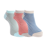 Dollar Socks Cotton Ankle Length Socks Pack of 3 - Multi