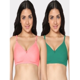 IN CARE LINGERIE - Multicolor Cotton Non Padded Women's T-Shirt Bra ( Pack of 2 ) - None