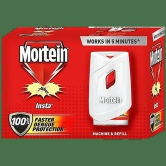 Mortein Mosquito Repellent Device Combo Pack - Machine + 3 Refills, 100% Protection Against Dengue Mosquitoes, Mosquito Killer Pack, (45Ml X 3)