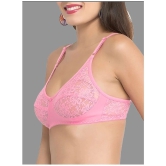 Madam Pack of 1 Net Non Padded Womens Everyday Bra ( Pink ) M01290 - None