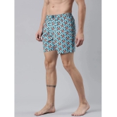 Joven Blue Cotton Mens Boxer- ( Pack of 2 ) - None