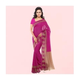 Anand Pink Georgette Saree - - Pink