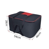 HOMETALES Nylon Multi-Purpose Storage Bag/Clothing Storage Organiser with Zipper Closure & Strong Handle,Red (2U)