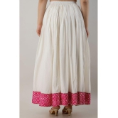 FABRR - White Cotton Women''s A-Line Skirt ( Pack of 1 ) - None