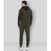 OFF LIMITS - Olive Cotton Blend Regular Fit Solid Mens Sports Tracksuit ( Pack of 1 ) - XXL