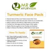 MR Ayurveda Organic Turmeric Powder Face Pack Masks 100 gm