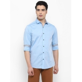 Life Roads - Light Blue Cotton Slim Fit Men's Casual Shirt ( Pack of 1 ) - None