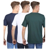 Supersquad 100% Cotton Regular Fit Printed Half Sleeves Mens T-Shirt - Multicolor ( Pack of 3 ) - None