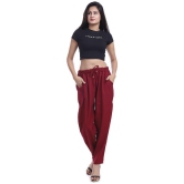 Lee Moda - Rayon Flared Maroon Women's Formal Pants ( Pack of 1 ) - None