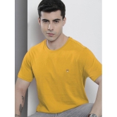 Lycos - Mustard Cotton Blend Regular Fit Men's T-Shirt ( Pack of 1 ) - None