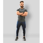 Fuaark - Dark Grey Polyester Regular Fit Mens Compression T-Shirt ( Pack of 1 ) - L