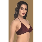 Madam - Maroon Cotton Blend Non Padded Womens Everyday Bra ( Pack of 1 ) - None